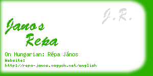 janos repa business card