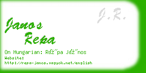 janos repa business card